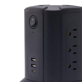Amazon Basics height beside common objects showing compact footprint benefit