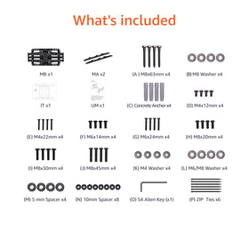 Amazon Basics stud wall mounting for secure 16-inch centers