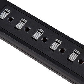 1000 joules of surge protection helps shield electronics from spikes.