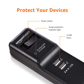 Black design blends with modern electronics while safeguarding equipment.