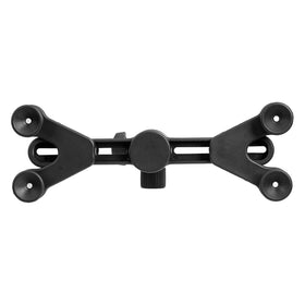 Amazon Basics tablet holder with 360-degree swivel for versatile orientation.