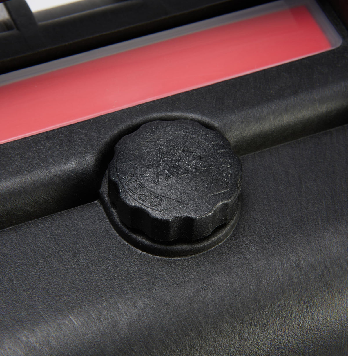 Amazon Basics texture and shell closeup highlighting durable exterior