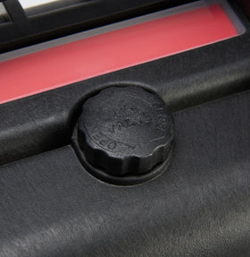 Amazon Basics texture and shell closeup highlighting durable exterior
