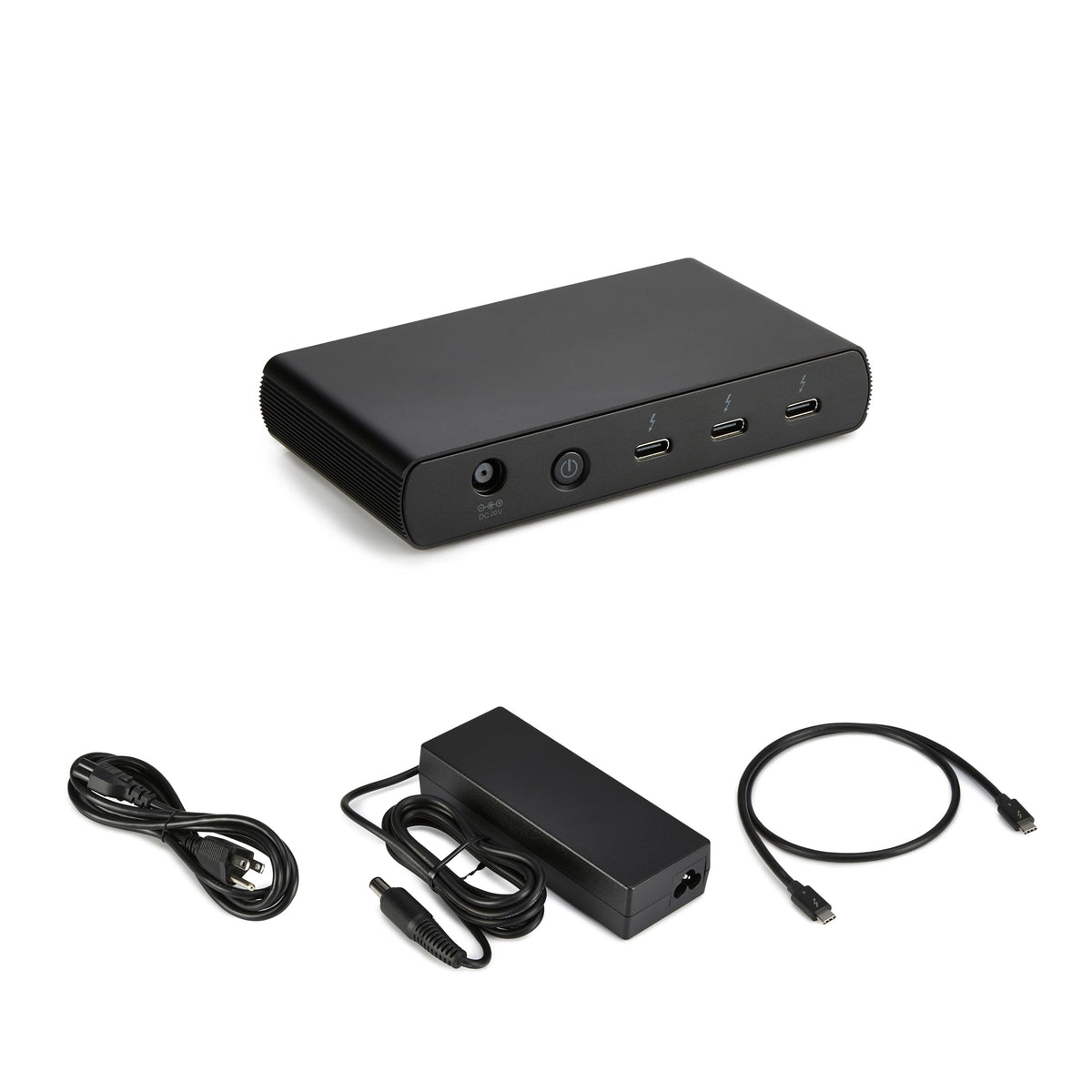 Amazon Basics Thunderbolt 4 Dock connected to laptop for seamless charging and data transfer.