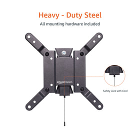 Amazon Basics tilting wall mount extended 1.5 inches for better viewing