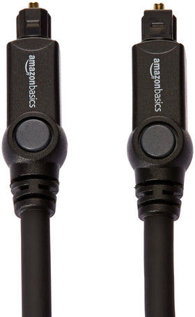 Amazon Basics Toslink in-wall CL3‑rated design supporting safe installation