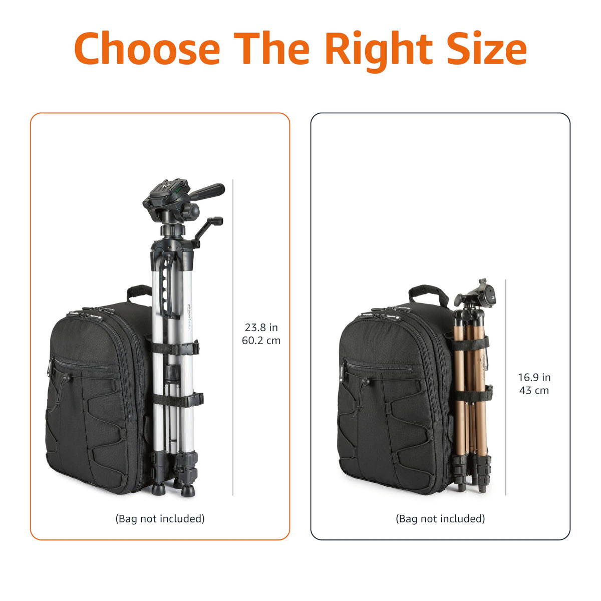 Amazon Basics tripod dual bubble levels for quick and accurate leveling