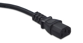 Amazon Basics universal IEC320C13 connector, 3-pin compatibility for printers and other devices.
