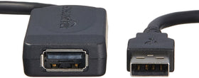 Amazon Basics USB 2.0 active extension cable demonstrates stable data transfer over distance.