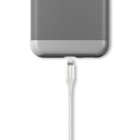 MFi certified Amazon Basics cable compatible with iPhone and iPad devices