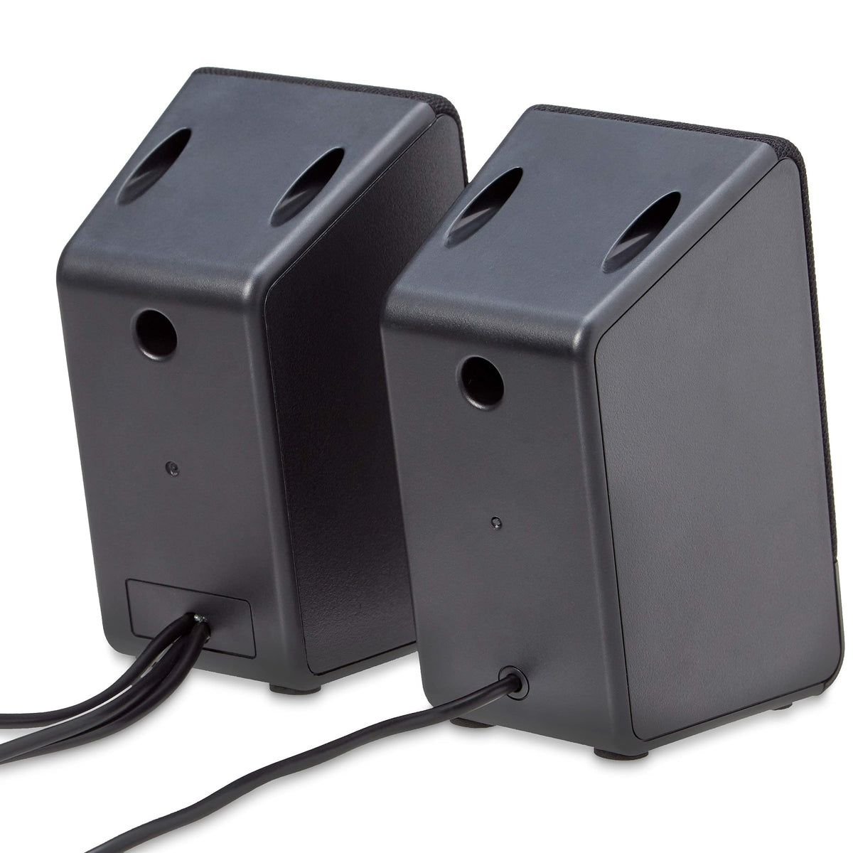 Amazon Basics USB-powered speakers compact design ideal for small desks