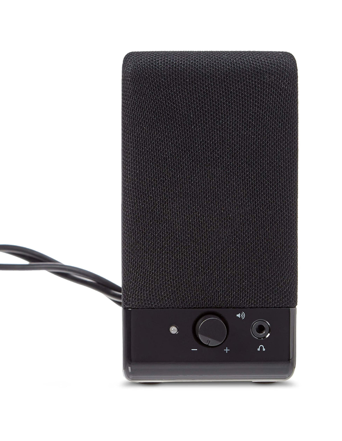 Amazon Basics USB-powered speakers plug-and-play with laptops