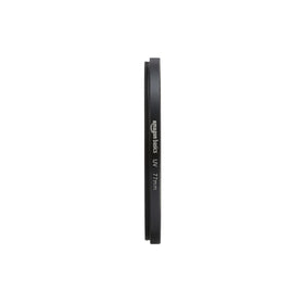 Amazon Basics UV filter 77mm protection helps guard against dust and scratches.