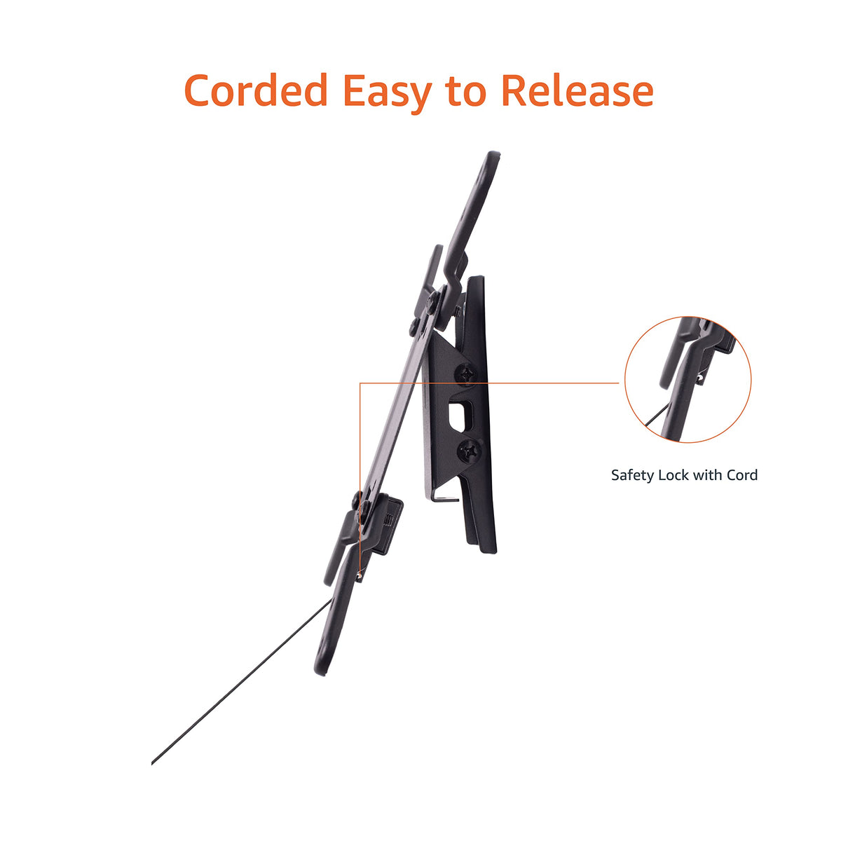Amazon Basics VESA compatibility 75x75 to 200x200 keeps TV secure