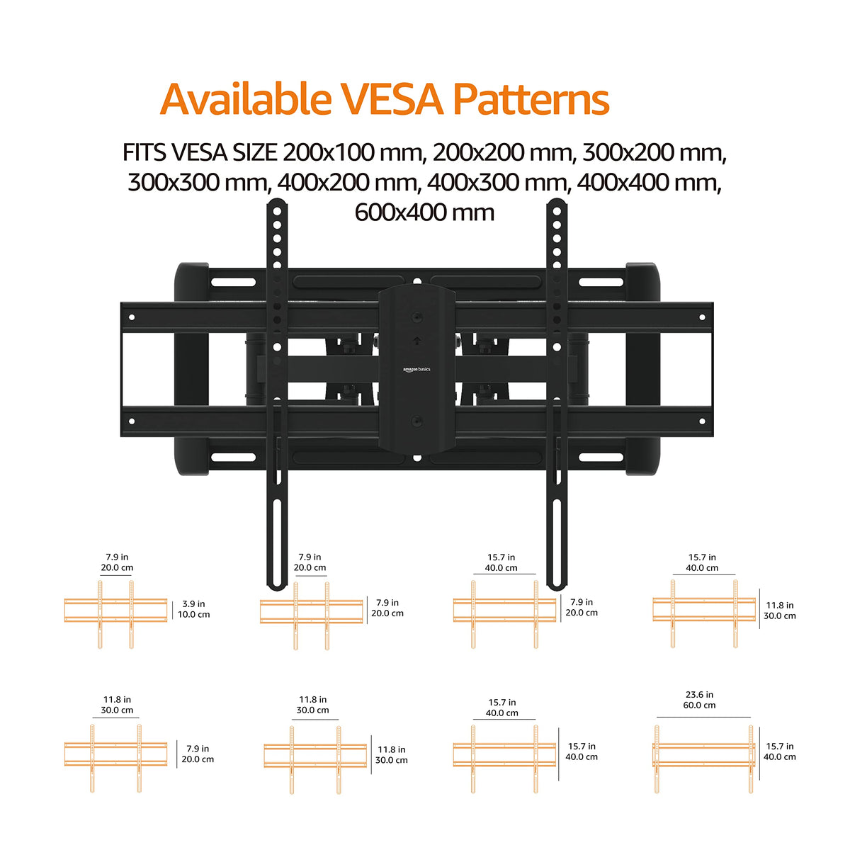 Amazon Basics included mounting hardware and template for secure installation