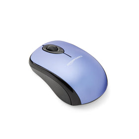 Amazon Basics wireless mouse blue front view smooth navigation