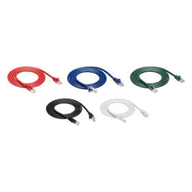 Amazon Basics Cat6 Ethernet cable, 5 ft multicolor pack for flexible network setups.