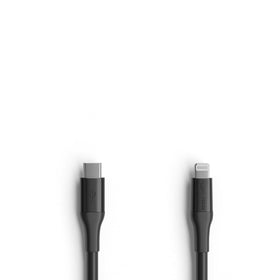 Amazon Basics extended-length image shows charging from across the room with the 10-foot cable.