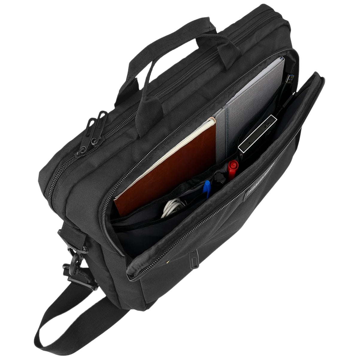 Amazon Basics laptop tablet case compact design fits multiple devices securely