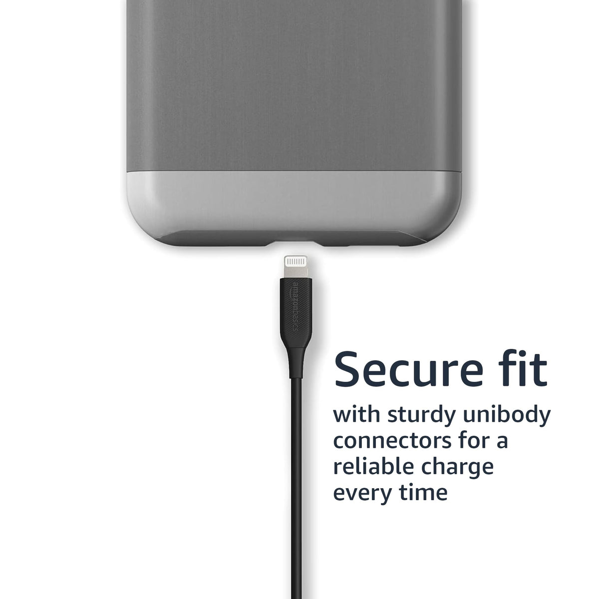 Amazon Basics cable ends reinforced for durability and less fraying