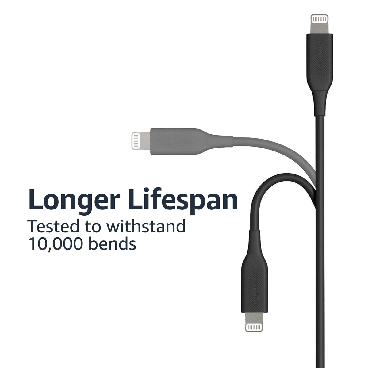 Amazon Basics cable connected to iPad showing broad compatibility and reliable charging