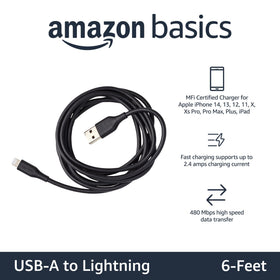 Close-up of Amazon Basics MFi-certified chip inside the cable