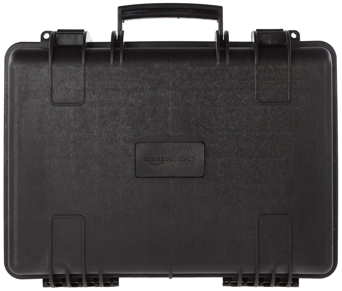 Amazon Basics portable DSLR case with customizable foam configuration for secure gear.