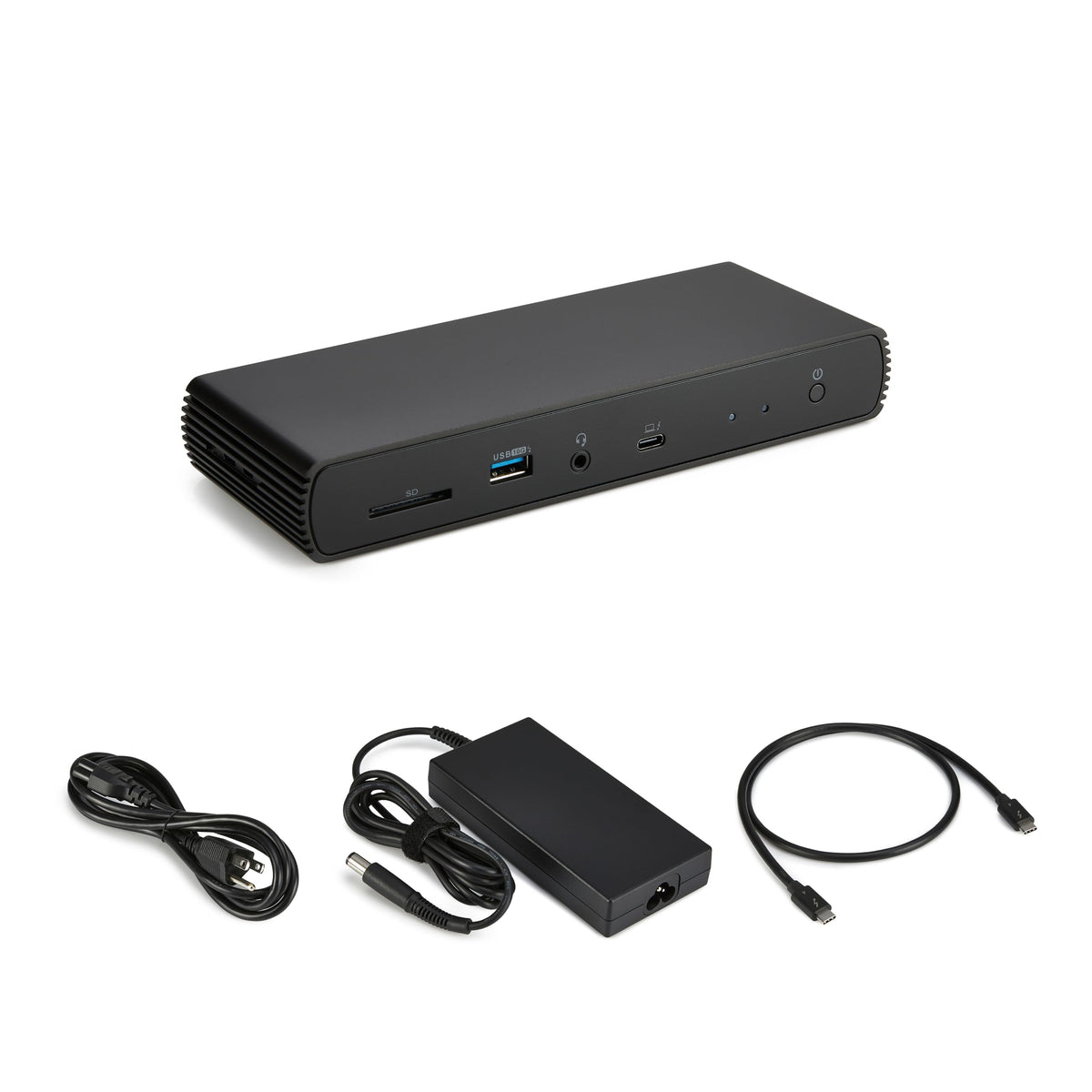 Power delivery up to 96W demonstrated for efficient laptop charging through the dock.