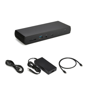 Power delivery up to 96W demonstrated for efficient laptop charging through the dock.