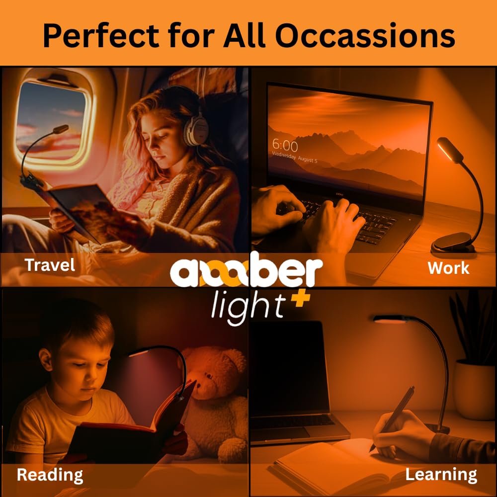 Amber Light + long battery life offers 30+ hours of reading on a full charge.