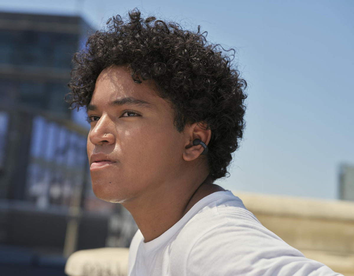 ambie Sound earcuffs control panel for easy calls and music