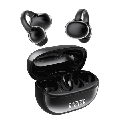 Amboson earbuds with LED display on the charging case showing battery status for planning