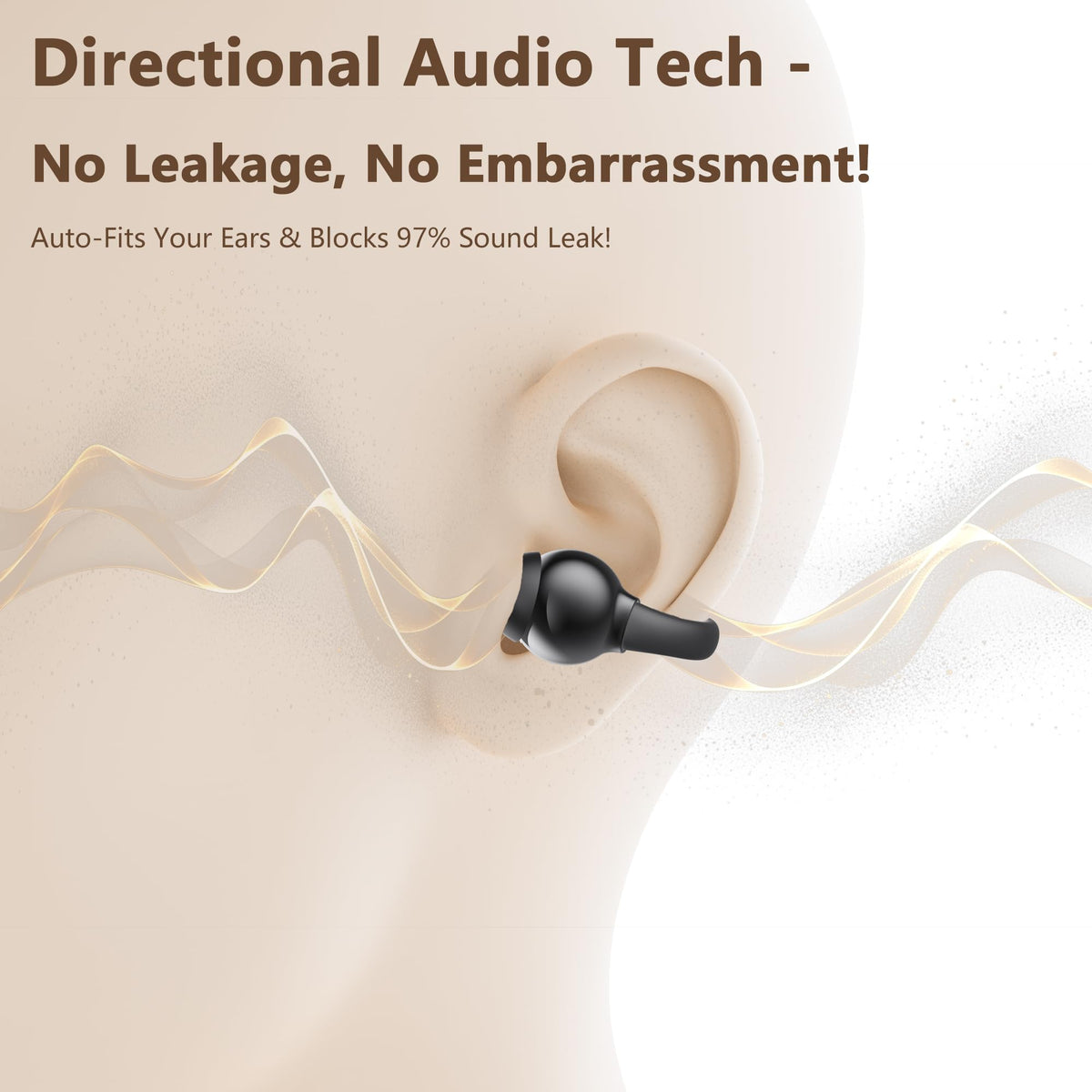 Amboson open-ear clip design providing safe surrounding awareness while listening