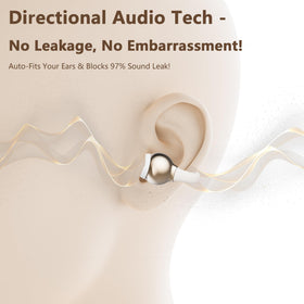 Amboson open-ear clip earbuds provide comfortable listening with awareness of surroundings.