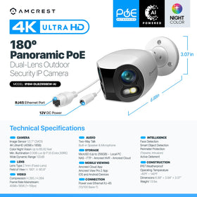 Amcrest PoE setup facilitates powered, networked installation