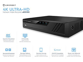 Amcrest NV4108E-HS back ports exhibit PoE and HDMI for flexible setup options