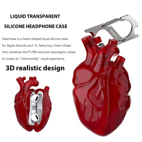 AmeiGoze AirPods Pro 2 case with carabiner and bottle opener for on-the-go use.