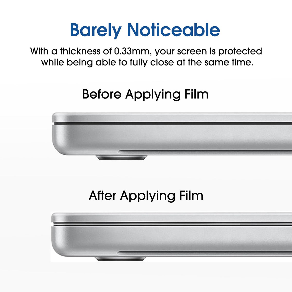 amFilm surface close-up of tempered glass showing anti-scratch finish and smooth touch