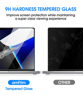 amFilm glass texture highlighting oleophobic finish for fewer fingerprints benefit