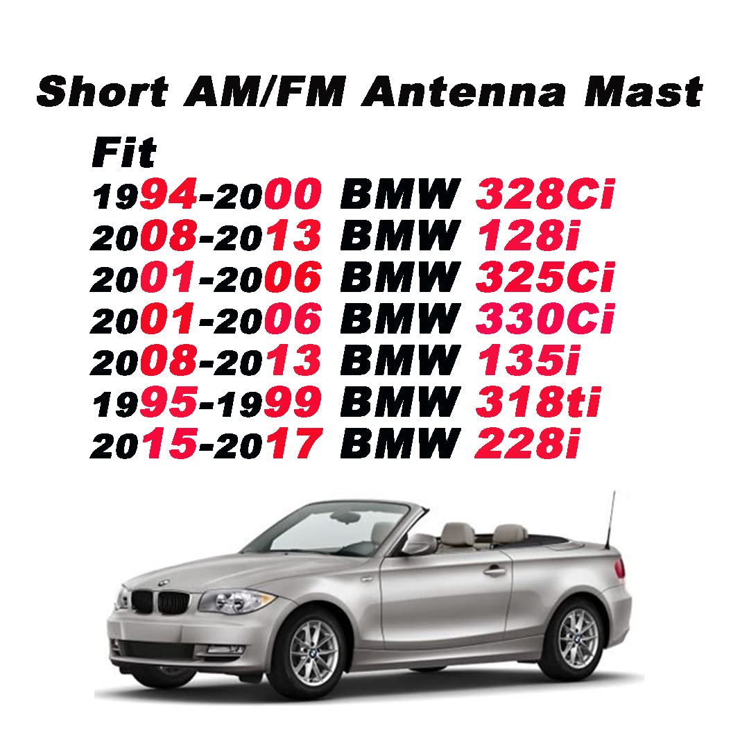 AMFRNE BMW 325Ci antenna mast direct-fit replacement.