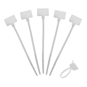 Amgate write-on nylon tags for cables, enabling easy future labeling.