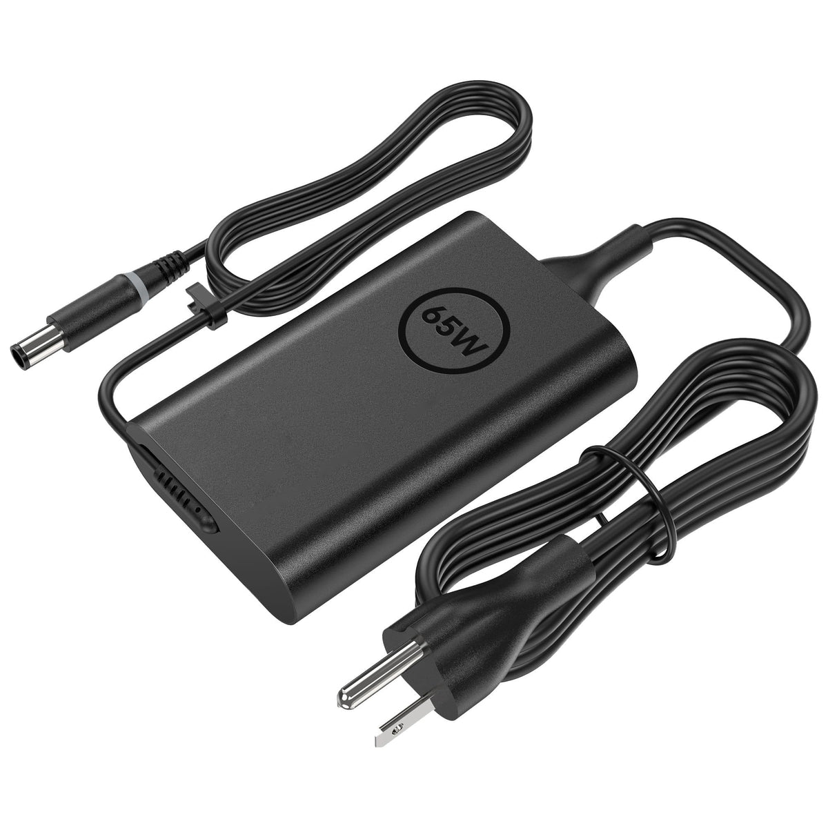 amguog 65W Dell Latitude charger back view with secure plug