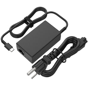 Amguog 65W USB-C laptop charger for HP ProBook side view highlighting slim profile.