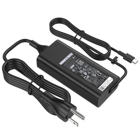amguog 65W USB-C charger rear view showing compact build and safety features.