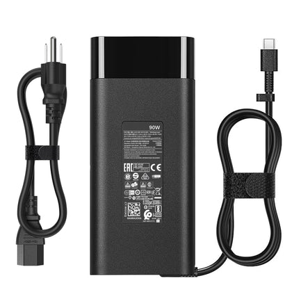 amguog 90W charger front view showing compact design and safe power delivery