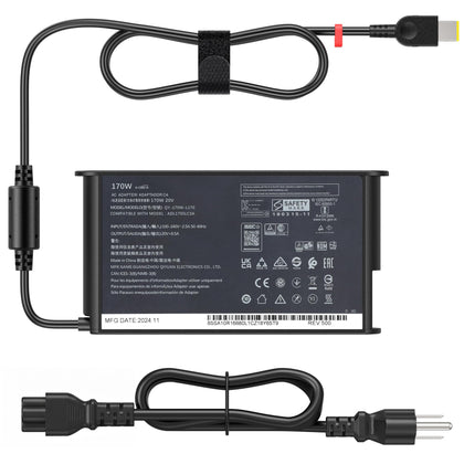 amguog front view adapter showing compact design and reliable 170W power