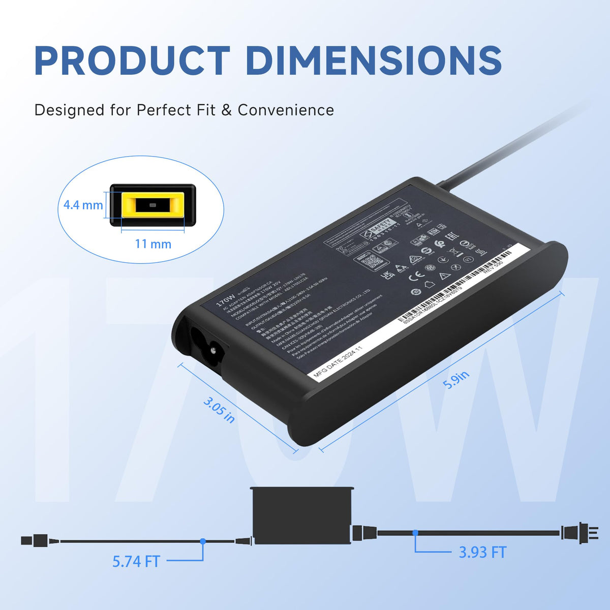 amguog size comparison next to mouse showing portable form factor benefit