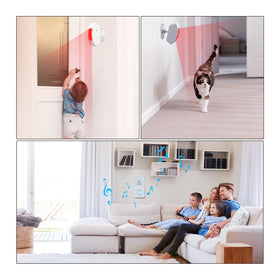 AMHEY motion sensor rotatable base highlights adjustable detection angle for precise monitoring.