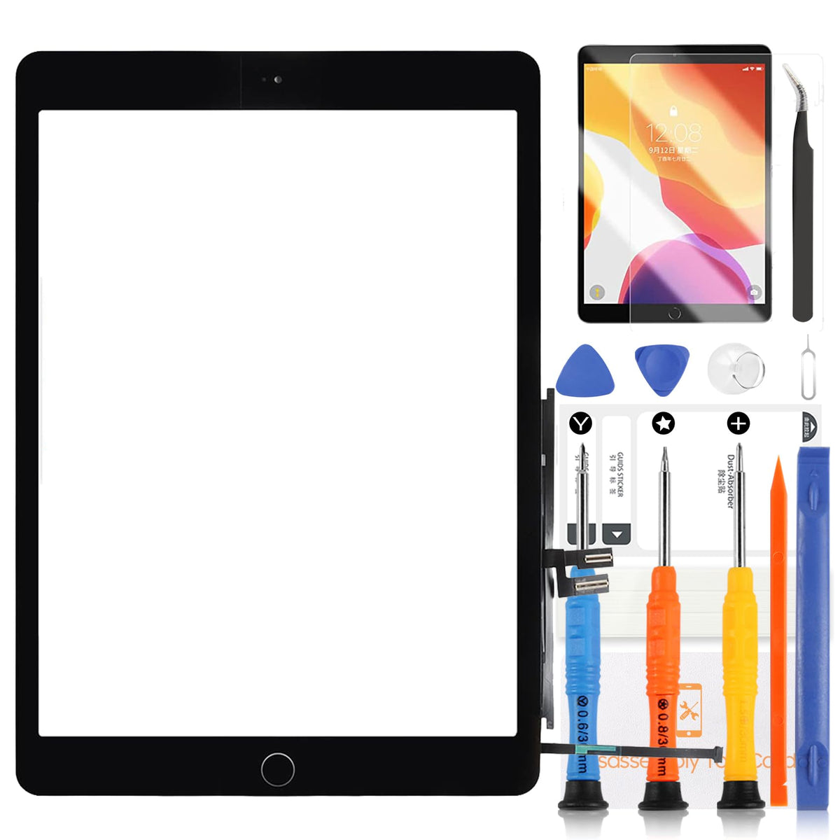 A-MIND iPad 9th gen screen replacement front touch digitizer for quick repairs