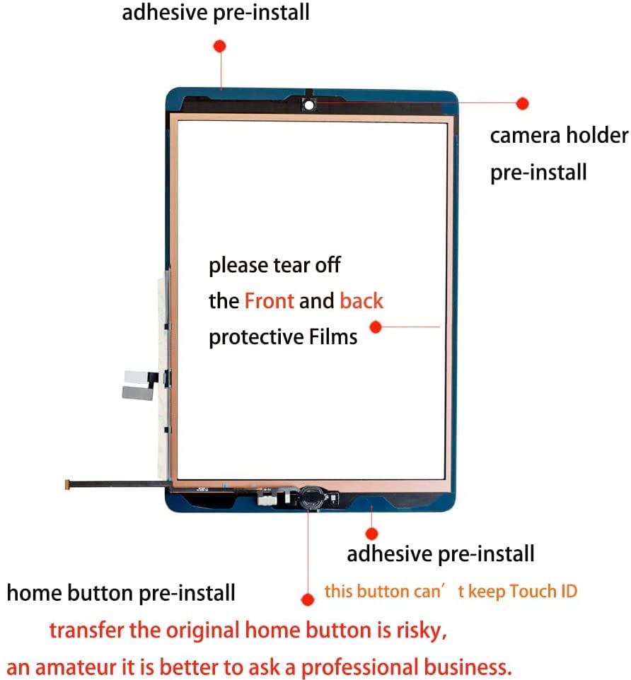 A-MIND iPad 9th gen tempered glass included to protect the new screen